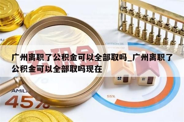 广州离职了公积金可以全部取吗_广州离职了公积金可以全部取吗现在